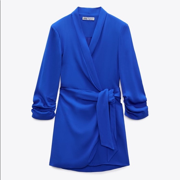 Zara Wrap Front Blazer Dress - Picture 8 of 11